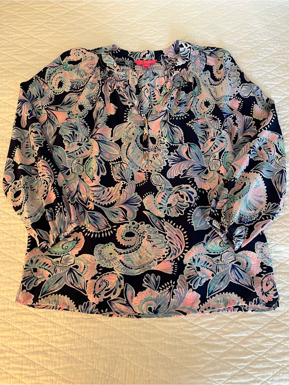 Lilly Pulitzer Elsa Silk Blouse